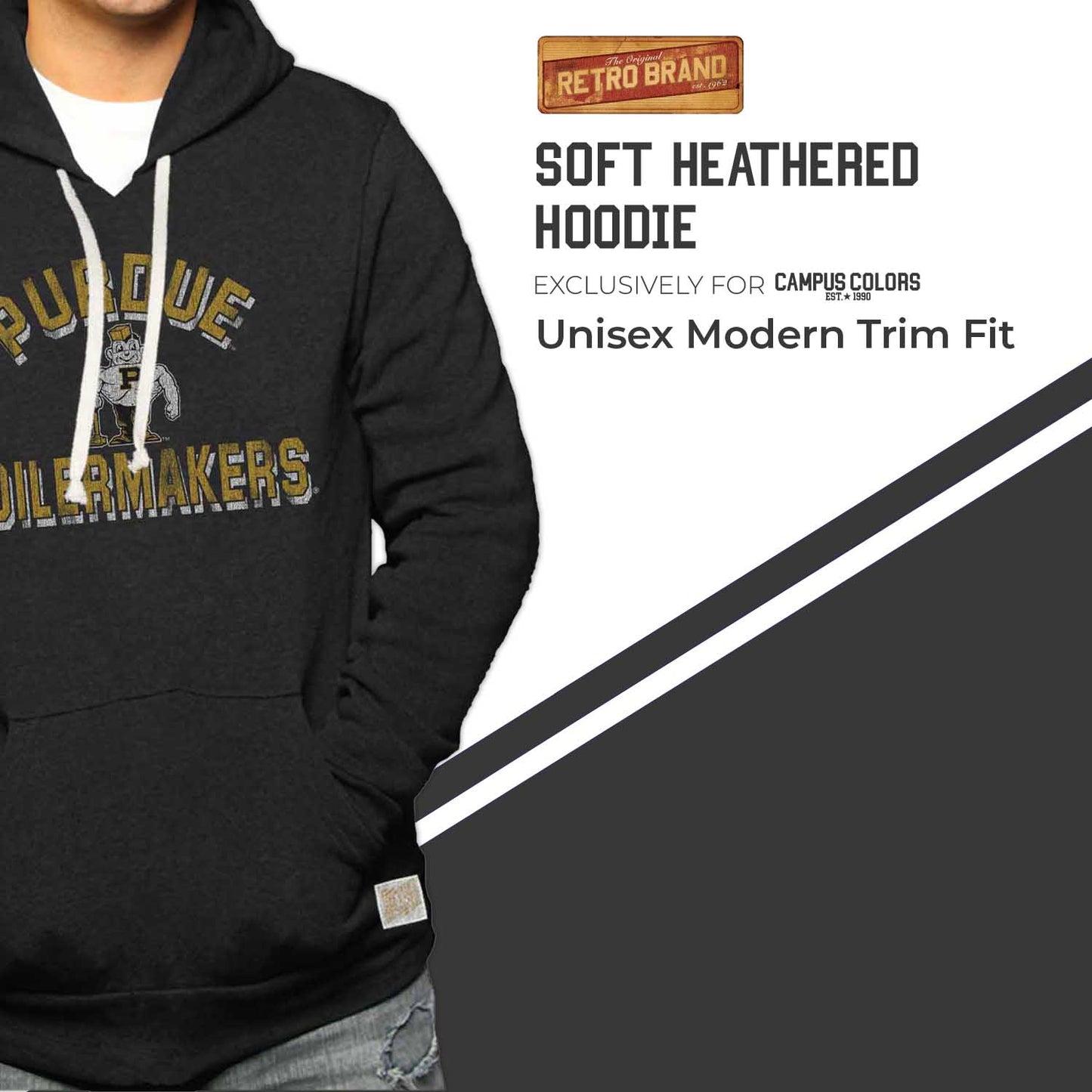 Purdue Boilermakers Adult University Hoodie - Black