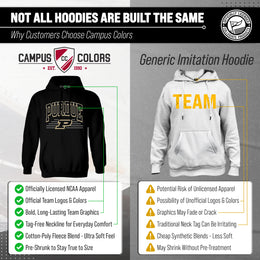 Purdue Boilermakers NCAA Adult Unisex Overtime Classics Hooded Fleece Sweatshirt - Black