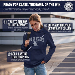 Rice Owls Adult Arch & Logo Soft Style Gameday Hooded Sweatshirt - Navy