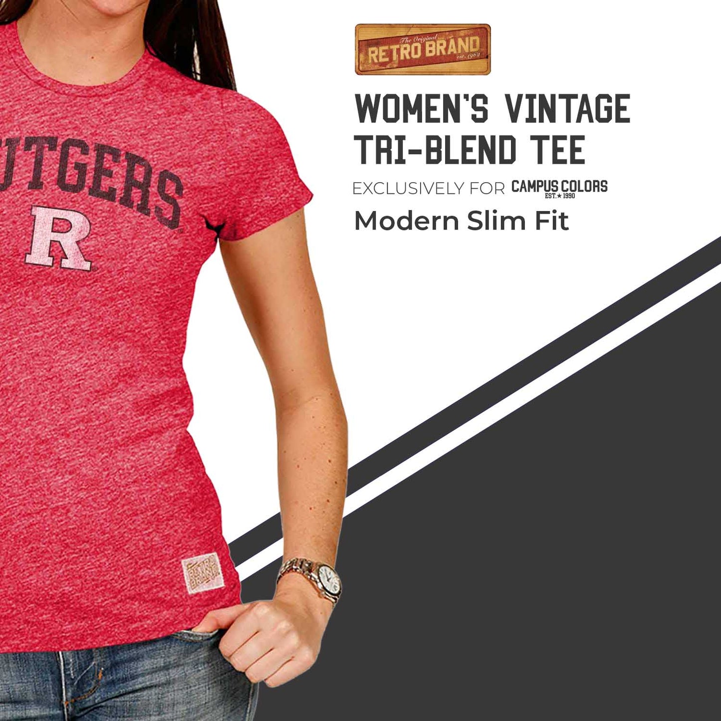 Rutgers Scarlet Knights University Women's T-Shirt  - Red