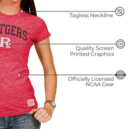 Rutgers Scarlet Knights University Women's T-Shirt  - Red