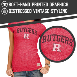Rutgers Scarlet Knights University Women's T-Shirt  - Red