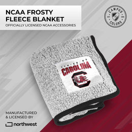 South Carolina Gamecocks NCAA Silk Sherpa College Throw Blanket - Maroon
