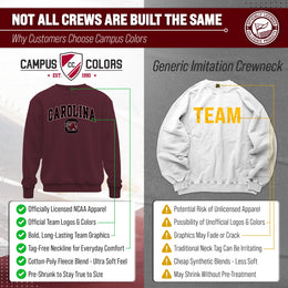 South Carolina Gamecocks Adult Arch & Logo Soft Style Gameday Crewneck Sweatshirt - Maroon