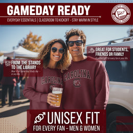 South Carolina Gamecocks Adult Arch & Logo Soft Style Gameday Crewneck Sweatshirt - Maroon