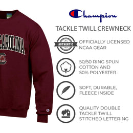 South Carolina Gamecocks Adult Tackle Twill Crewneck - Cardinal
