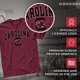 South Carolina Gamecocks  Arch and Logo Short Sleeve T-shirt - Cardinal