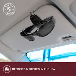 South Carolina Gamecocks NCAA Black Chrome Sunglasses with Visor Clip Bundle - Black