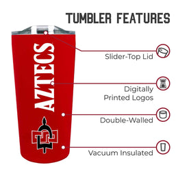 San Diego State Aztecs NCAA Stainless Steel Tumbler perfect for Gameday - Red