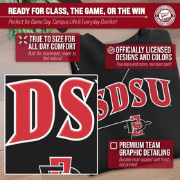 San Diego State Aztecs NCAA Adult Tackle Twill Crewneck Sweatshirt - Black
