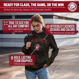 San Diego State Aztecs Adult Arch & Logo Soft Style Gameday Hooded Sweatshirt - Black