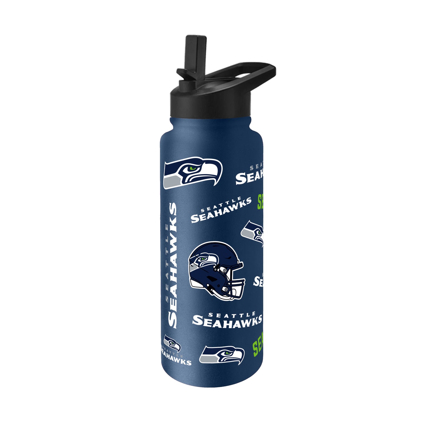 Seattle Seahawks NFL 34Oz Native Quencher Water Bottle - Navy