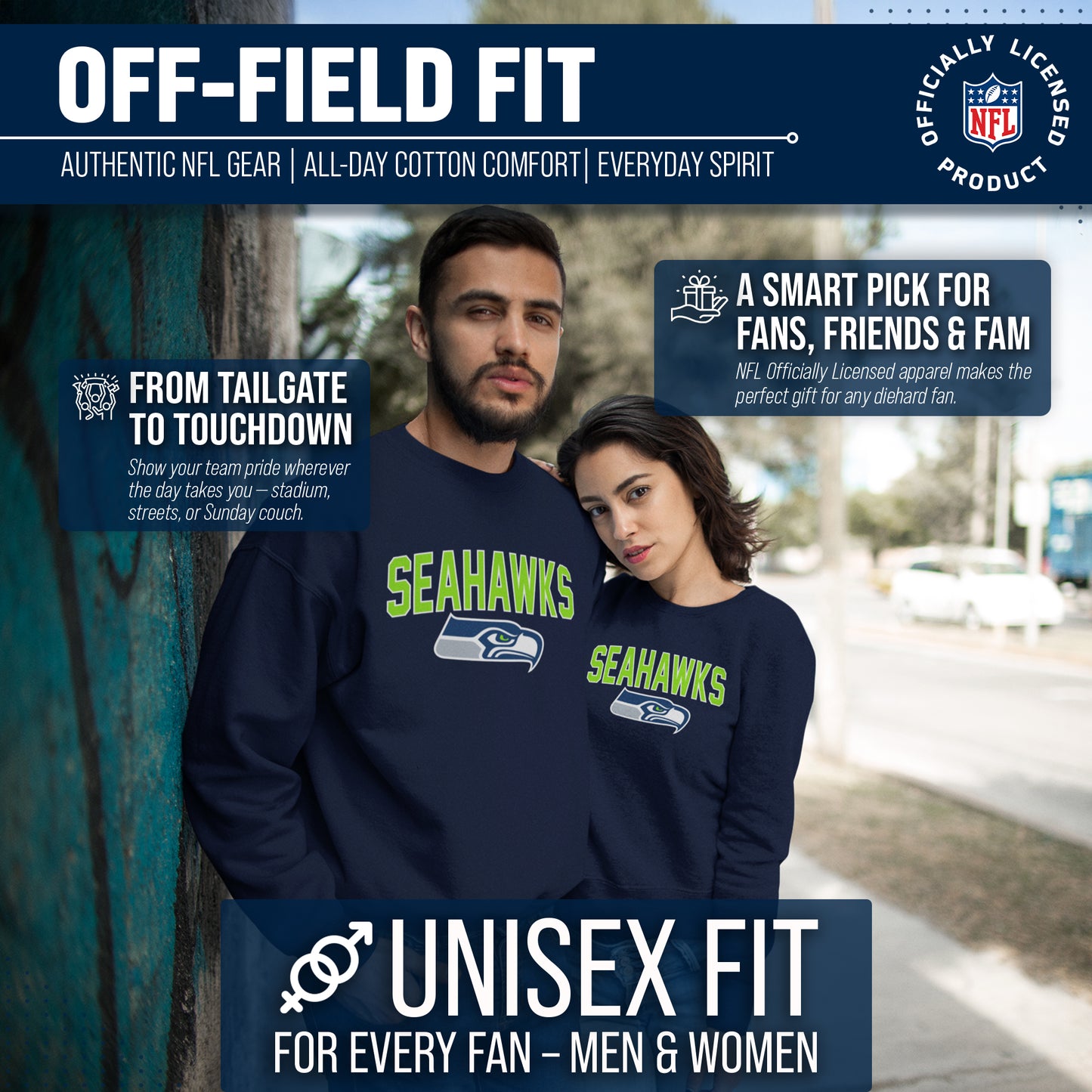 Seattle Seahawks NFL Home Team Crew - Navy