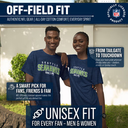 Seattle Seahawks NFL Starting Fresh Short Sleeve Heather T-Shirt - Navy