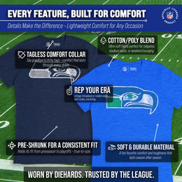 Seattle Seahawks NFL Modern Throwback T-shirt - Royal