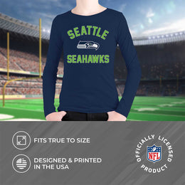 Seattle Seahawks NFL Youth Gameday Crewneck Sweatshirt - Navy