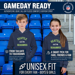 Seattle Seahawks NFL Youth Gameday Hooded Sweatshirt - Navy