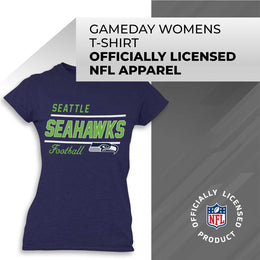 Seattle Seahawks NFL Gameday Women's Relaxed Fit T-shirt - Navy