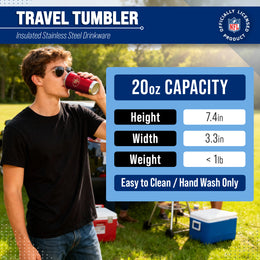 San Francisco 49ers NFL 20oz Gameday Stainless Steel Tumbler - Cardinal