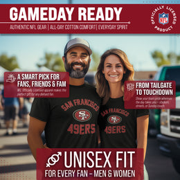San Francisco 49ers NFL Adult Gameday T-Shirt - Black
