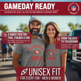 San Francisco 49ers NFL Adult Gameday T-Shirt - Sport Gray