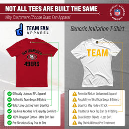 San Francisco 49ers NFL Adult Gameday T-Shirt - Red