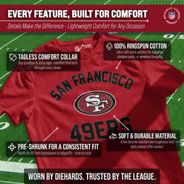 San Francisco 49ers NFL Adult Gameday T-Shirt - Red