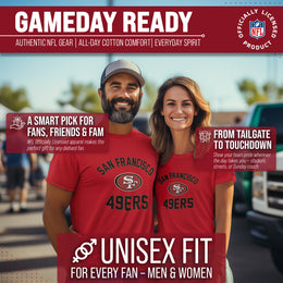 San Francisco 49ers NFL Adult Gameday T-Shirt - Red