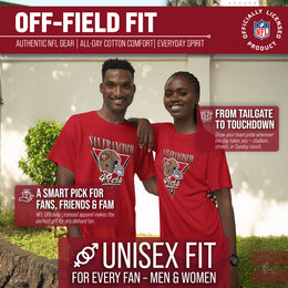 San Francisco 49ers NFL Adult Retro Triangle Unisex T-Shirt - Red