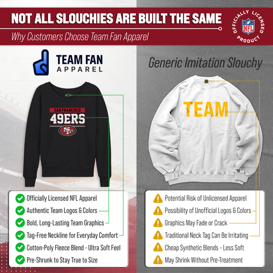 San Francisco 49ers NFL Womens Charcoal Crew Neck Football Apparel - Charcoal