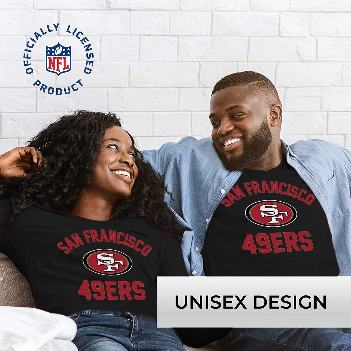 San Francisco 49ers NFL Gameday Adult Long Sleeve Shirt - Black