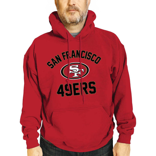 San Francisco 49ers NFL Adult Gameday Hooded Sweatshirt - Red