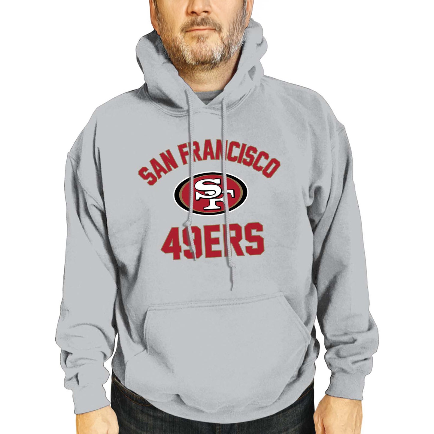 San Francisco 49ers NFL Adult Gameday Hooded Sweatshirt - Sport Gray