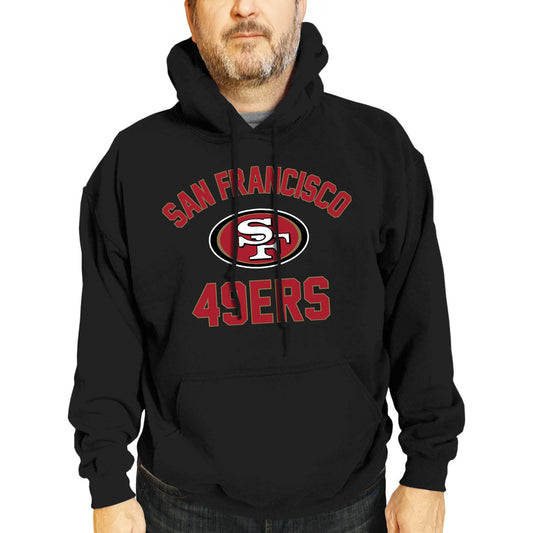San Francisco 49ers NFL Adult Gameday Hooded Sweatshirt - Black