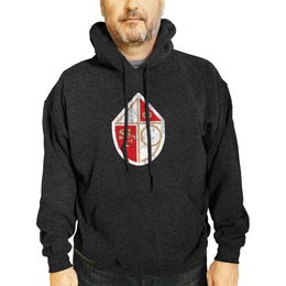 San Francisco 49ers NFL Adult Unisex Modern Throwback Ultra Soft Fleece Hooded Sweatshirt - Black Heather