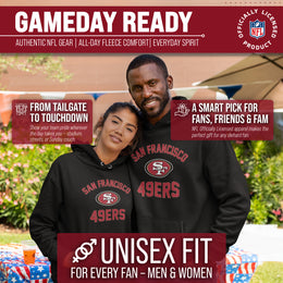 San Francisco 49ers NFL Adult Gameday Hooded Sweatshirt - Black
