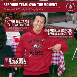 San Francisco 49ers NFL Adult Gameday Hooded Sweatshirt - Red