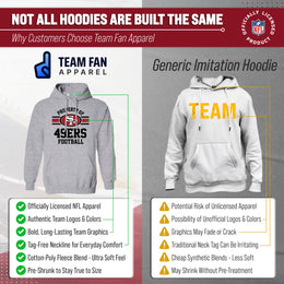 San Francisco 49ers NFL Adult Property Of Hooded Sweatshirt - Sport Gray