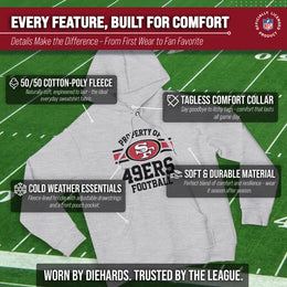 San Francisco 49ers NFL Adult Property Of Hooded Sweatshirt - Sport Gray