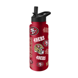 San Francisco 49ers NFL 34Oz Native Quencher Water Bottle - Cardinal