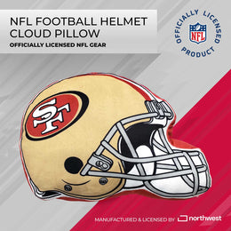 San Francisco 49ers NFL Helmet Football Super Soft Plush Pillow - Cardinal
