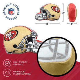 San Francisco 49ers NFL Helmet Football Super Soft Plush Pillow - Cardinal