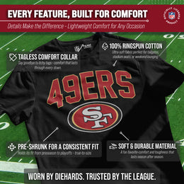San Francisco 49ers NFL Home Team Tee - Black