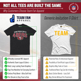 San Francisco 49ers NFL Starting Fresh Short Sleeve Heather T-Shirt - Black