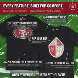 San Francisco 49ers NFL Modern Throwback T-shirt - Team Color