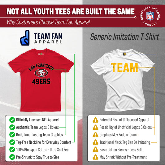 San Francisco 49ers NFL Youth Gameday Football T-Shirt - Red