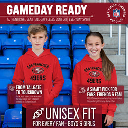 San Francisco 49ers NFL Youth Gameday Hooded Sweatshirt - Red