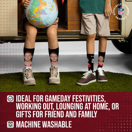 San Francisco 49ers NFL Youth Roster Player Crew Socks - Black