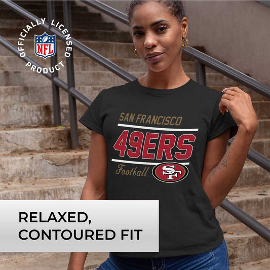 San Francisco 49ers NFL Gameday Women's Relaxed Fit T-shirt - Black