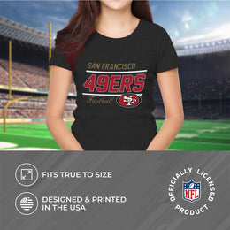San Francisco 49ers NFL Gameday Women's Relaxed Fit T-shirt - Black